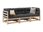 Salon de jardin 3 pcs bois de pin massif ENNB31779