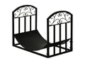 Domopure Range-bûches rack à bûches style fer forgé dim- 60.5L x 36l x 46.5H cm métal noir PDWM23505