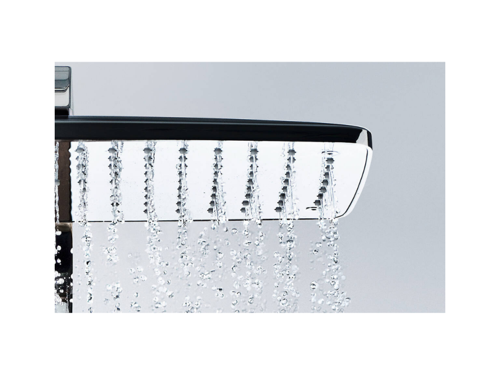 Colonne de douche thermostatique Chicyla Raindance E 360 blanc et chromée nettoyant Briochin EFFV89135