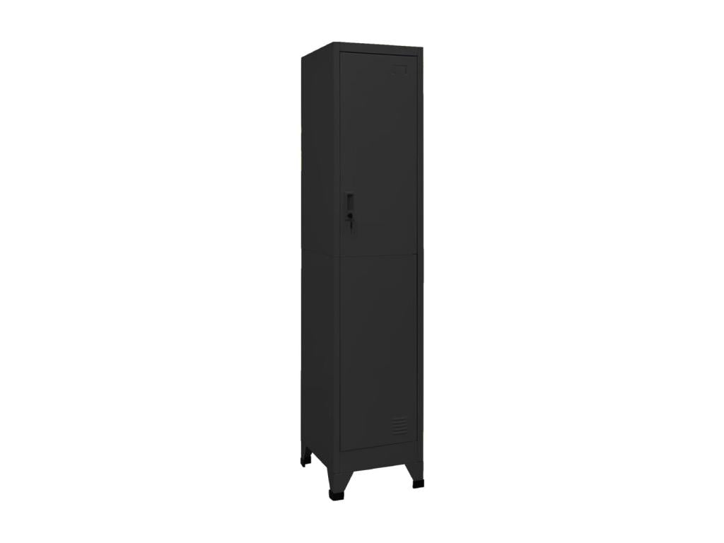 Armoire à casiers Noir 38x45x180 cm Acier HNVC14004