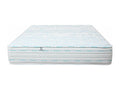 Ensemble Matelas 90x190 cm Domopure 24 cm sommier blanc oreiller couette HNMC07783
