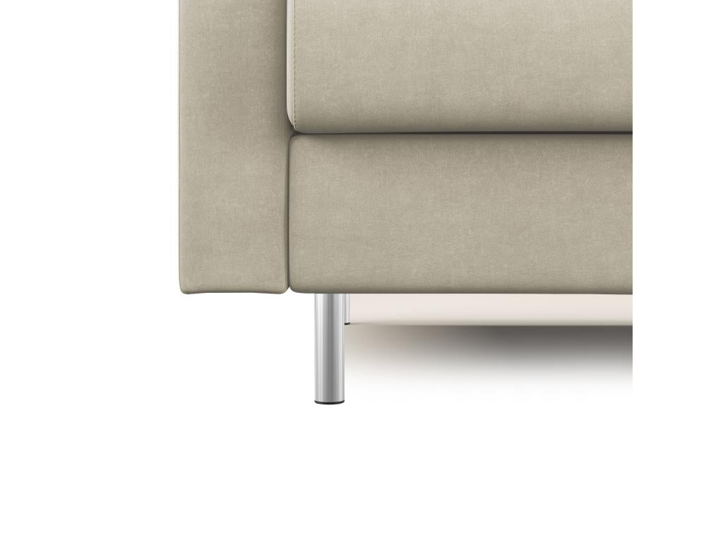 Domopure Canapé convertible en microfibre détachable T11 188 cm mat- 140x197 creme KYON43676