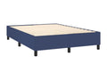 Lit à sommier tapissier avec matelas Bleu 140x200 cm Tissu OOFS69262
