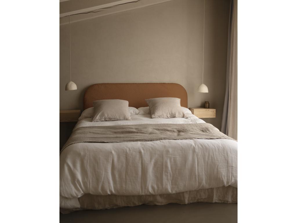 Tête de lit déhoussable en bouclé cuivre 160x110cm - Chicyla QJKI83383