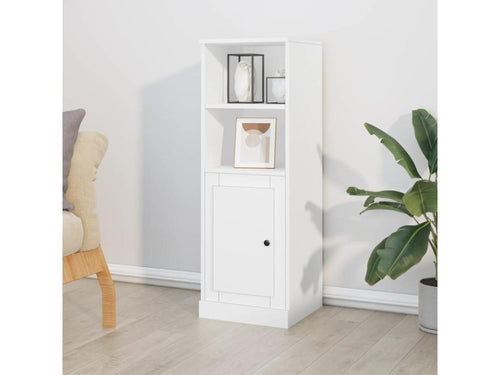 Buffet haut blanc 36x35.5x103.5 cm bois d'ingénierie DXBQ41358