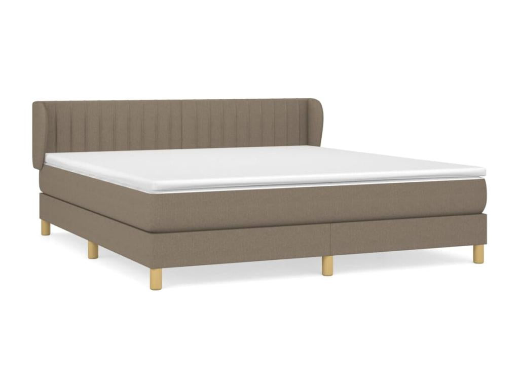 Lit à sommier tapissier avec matelas Chicyla 180x200 cm Tissu JLJT57307
