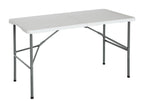 Table Pliante 122cm Rectangulaire Blanc Catering O91 QEHE13553