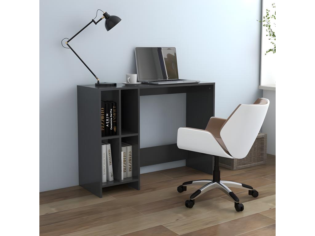 Bureau d'ordinateur portable Gris 102.5x35x75 cm Aggloméré ENNK76916