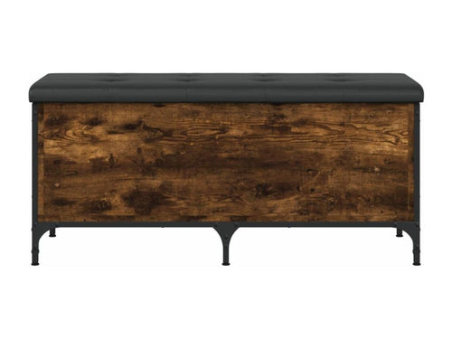 Banc de rangement chêne fumé 102x42x45 bois d'ingénierie RZSZ05674