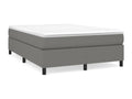 Cadre de lit sans matelas gris foncé 140x200 cm tissu UGFZ50817