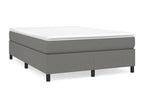Cadre de lit sans matelas gris foncé 140x200 cm tissu UGFZ50817