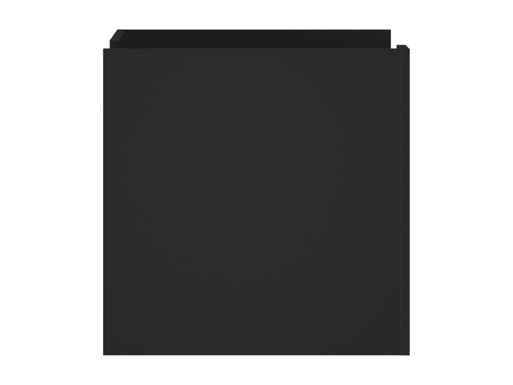 Domopure Premium - Table de chevet noir 45x50x50 cm bois d'ingénierie WVUL28958