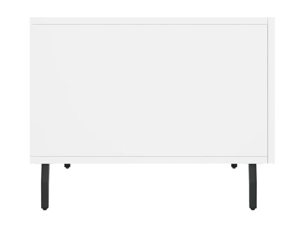 Tables basses 2 pcs blanc 50x50x40 bois d'ingénierie EBTH31146