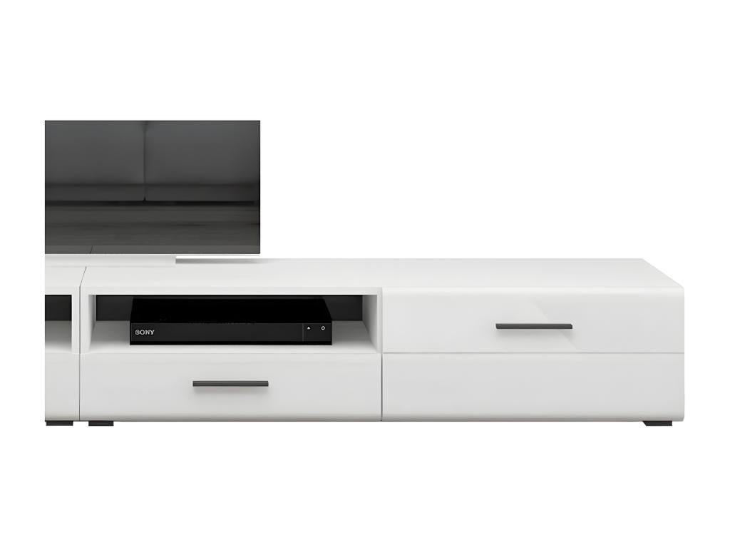 Meuble TV 1 Porte Domopure 140cm Blanc UFFL61893