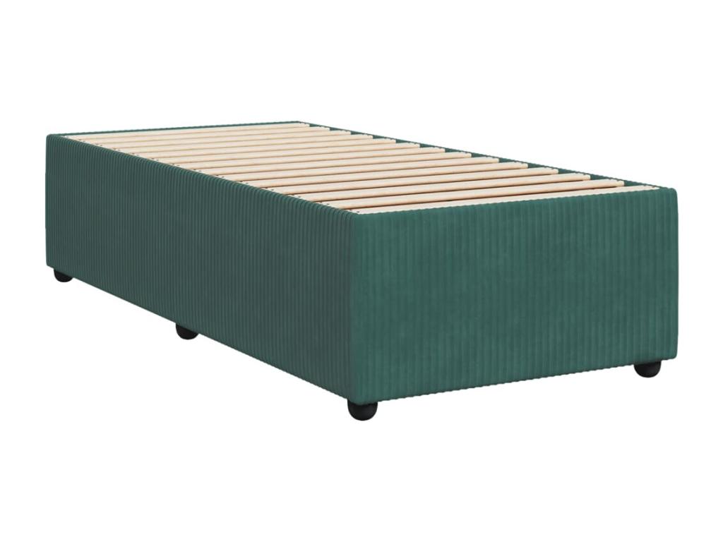 Sommier à Chicyla de lit avec matelas Vert foncé 100x200 cm VVJF03887