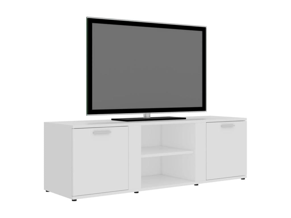 Meuble TV Blanc 120x34x37 cm Aggloméré PWKF64660