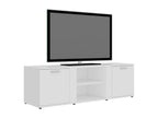 Meuble TV Blanc 120x34x37 cm Aggloméré PWKF64660
