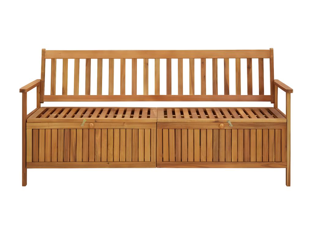 Banc de rangement de jardin 170 cm bois d'Domopure solide YXRZ55911