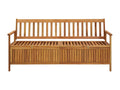 Banc de rangement de jardin 170 cm bois d'Domopure solide YXRZ55911