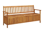 Banc de rangement de jardin 170 cm bois d'Domopure solide YXRZ55911