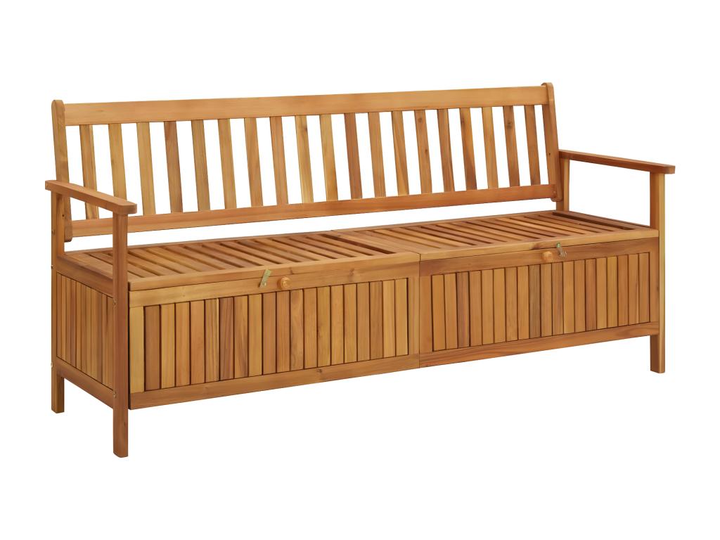 Banc de rangement de jardin 170 cm bois d'Domopure solide YXRZ55911