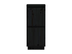Buffets 2 pcs Noir 31.5x34x75 cm Bois massif de pin JTDS40118