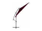 Parasol déporté avec mât en aluminium Bordeaux 300 cm EAKC14346