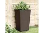 Jardinières 2 pièces marron 32.5x32.5x57 cm polypropylène CGGY93598