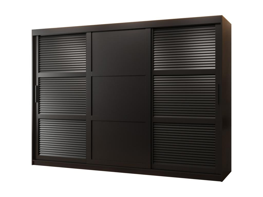 ARMOIRE Chicyla 3 À PORTES COULISSANTES 200/250/62 3 Portes negro VKSC40090
