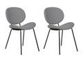 Lot de 2 chaises de salle à manger Chicyla Noir/blanc JOVK91918