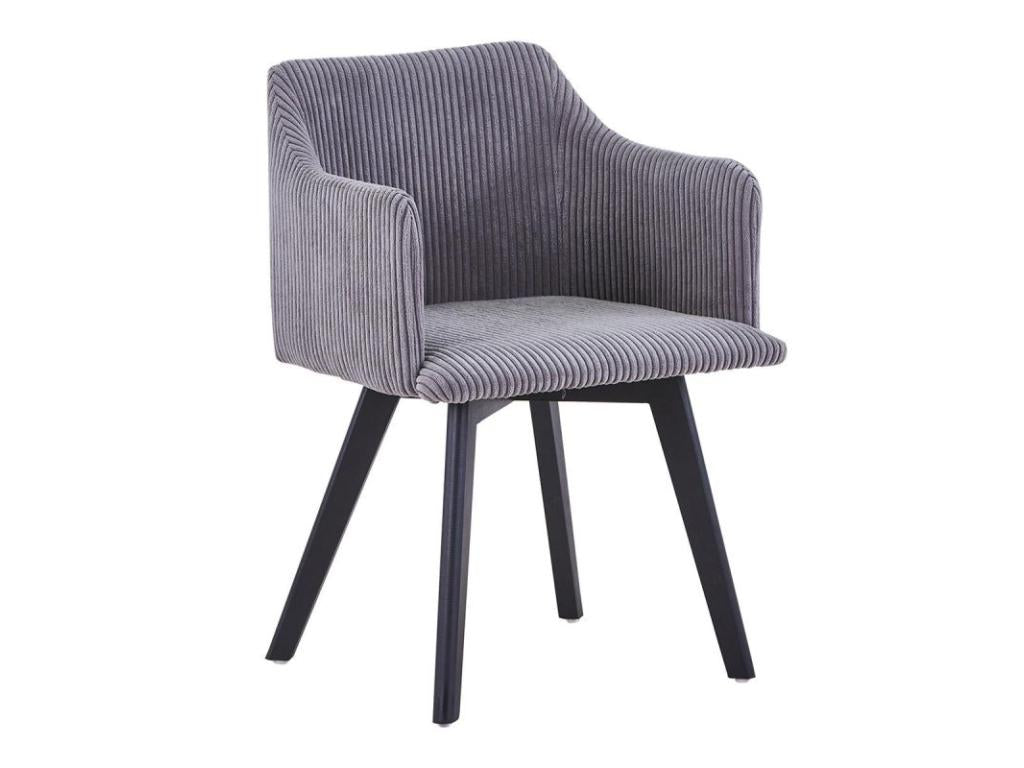Fauteuil Scandinave en Velours Chicyla 76cm Gris SFNY57149