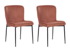Lot de 2 chaises de salle à manger Domopure Marron ACYY44539