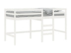 Lit mezzanine d'enfants sans matelas avec échelle 90x200 cm QCLD94304