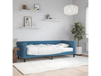 Lit de jour avec matelas bleu 80x200 cm velours JULG68316