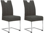 Chaise de salle à manger 2 Pack Anthracite JCDR92227