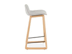 Tabouret de Bar Design Domopure 86cm Gris / Naturel UWEP86014