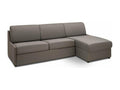 Canapé d'angle réversible convertible GAIN DE PLACE gris silver express couchage 140 cm RFWH20727