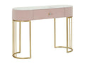 Console Abstraktes  Table polyvalente Armoire de rangement Bureau du couloir 100x40 h75 cm Rose et Blanc KIIA48989