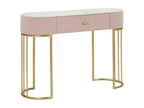 Console Abstraktes  Table polyvalente Armoire de rangement Bureau du couloir 100x40 h75 cm Rose et Blanc KIIA48989