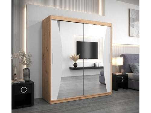 ARMOIRE Domopure À PORTES COULISSANTES 200/180/62 2 Portes Domopure/Blanc UCVS95506