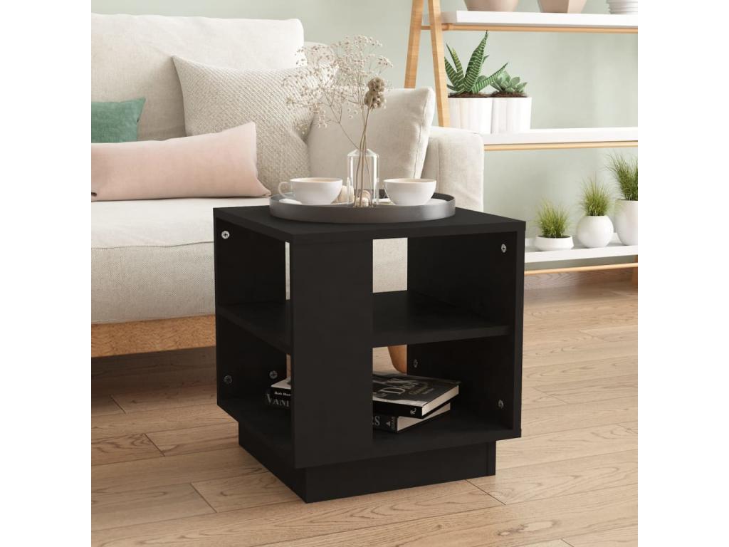 Table basse Noir 40x40x43 cm Bois d'ingénierie XCHP60513