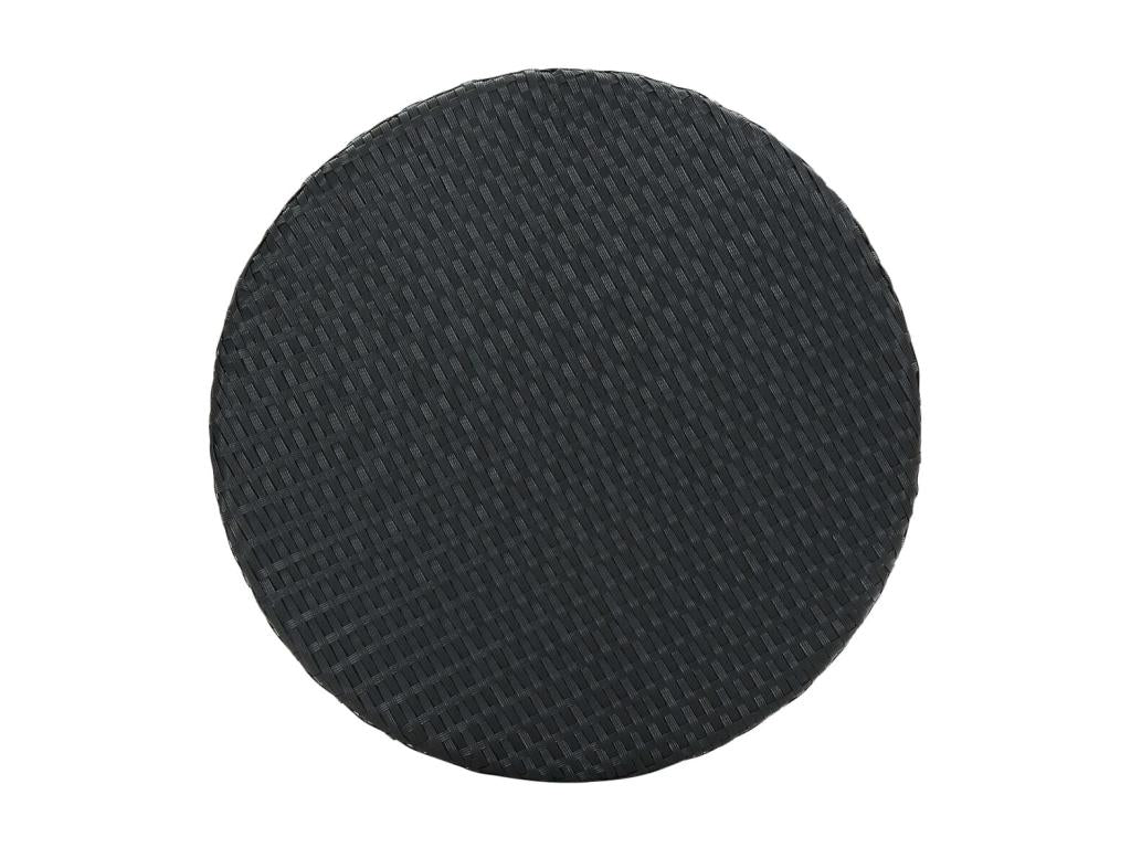 Table de jardin Noir 60.5x106 Résine tressée SGRO67450