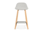 Tabouret de Bar Design Domopure 86cm Gris / Naturel UWEP86014