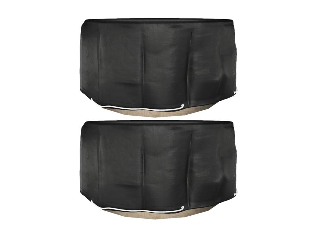 Housses pour meubles de jardin 2 pcs 10 œillets 230x90 cm rond OYYL70253