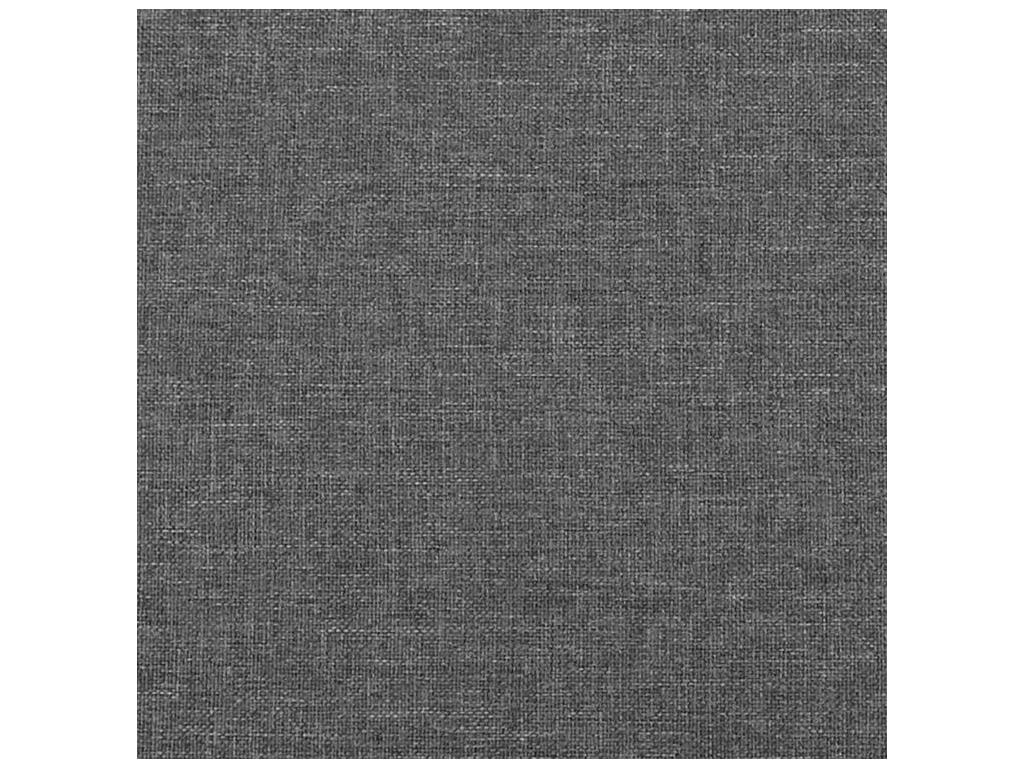 Sommier à Chicyla de lit et matelas Gris foncé 90x190 Tissu UOUE08109