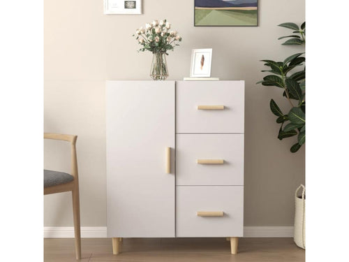 Buffet blanc 69.5x34x90 cm bois d'ingénierie QKYO55391