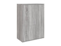 Buffet Domopure gris 60x31x84 cm bois d'ingénierie XFTE75326