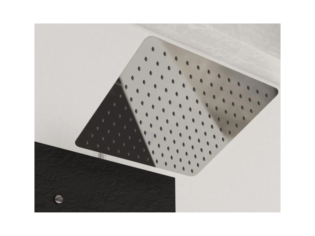 Colonne de douche thermostatique Domopure Aquawall Pietra gris béton nettoyant Briochin QBXP23994