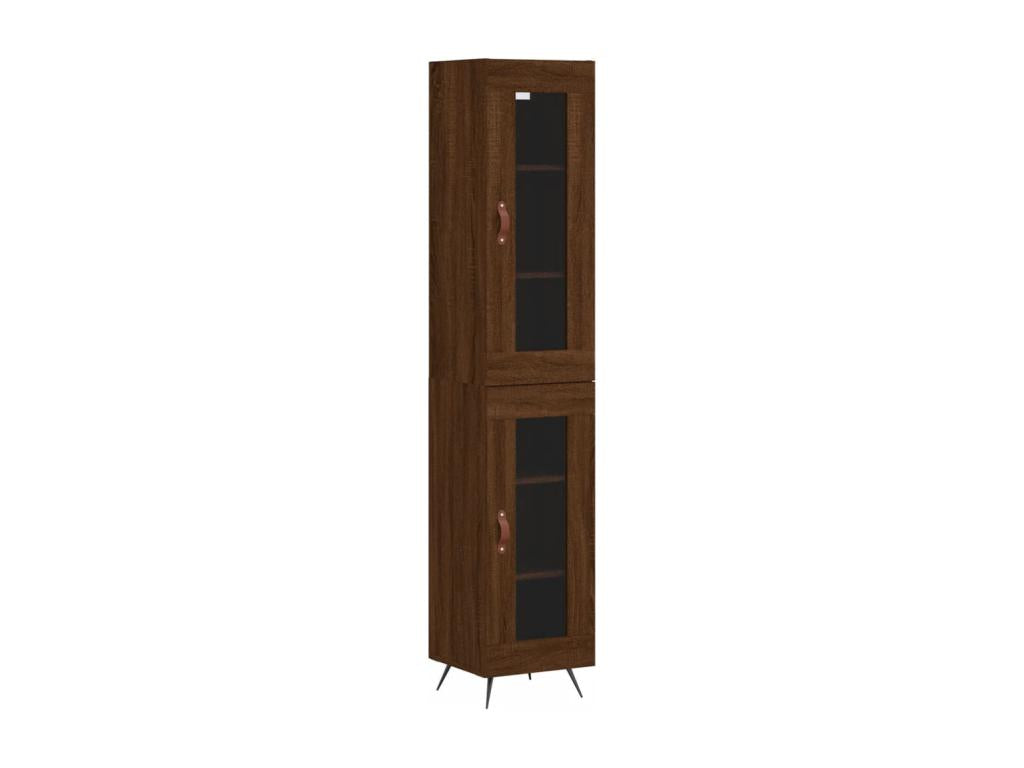 Buffet haut Chêne marron 34.5x34x180 cm Bois d'ingénierie AXXC09784
