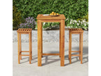 Ensemble de bar de jardin 3 pcs bois d'Domopure solide VYPU98546